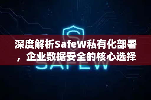 深度解析SafeW私有化部署，企业数据安全的核心选择
