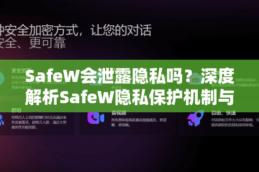 SafeW会泄露隐私吗？深度解析SafeW隐私保护机制与用户数据安全