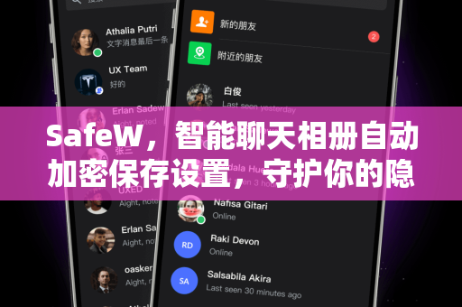SafeW，智能聊天相册自动加密保存设置，守护你的隐私安全