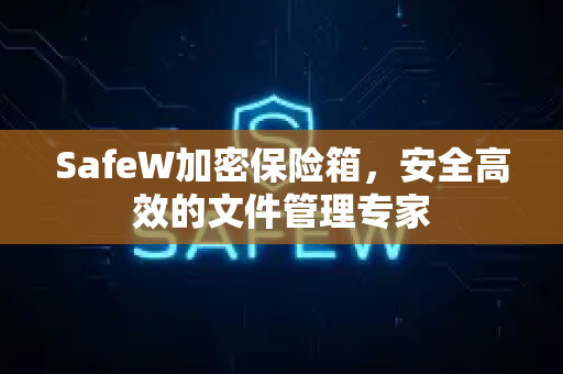 SafeW加密保险箱，安全高效的文件管理专家