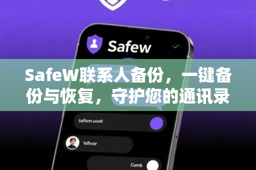 SafeW联系人备份，一键备份与恢复，守护您的通讯录安全