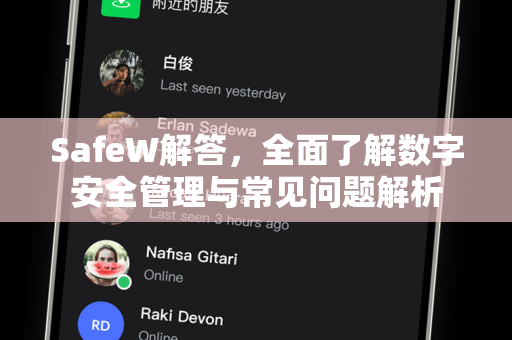 SafeW解答，全面了解数字安全管理与常见问题解析