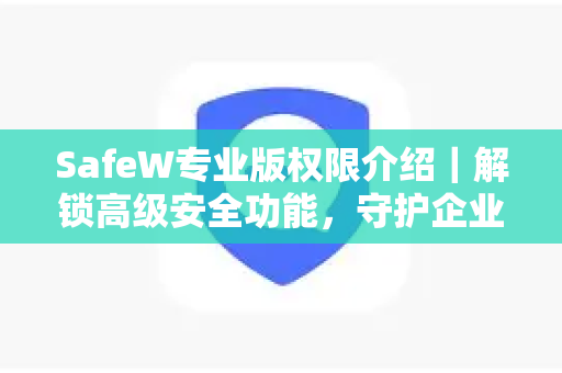 SafeW专业版权限介绍｜解锁高级安全功能，守护企业数据资产
