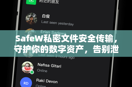 SafeW私密文件安全传输，守护你的数字资产，告别泄露风险