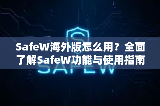 SafeW海外版怎么用？全面了解SafeW功能与使用指南