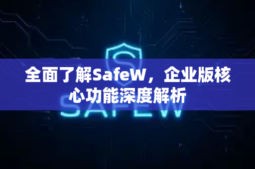 全面了解SafeW，企业版核心功能深度解析